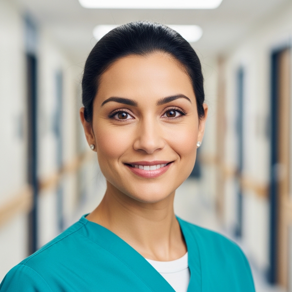 Female transplant surgeon.